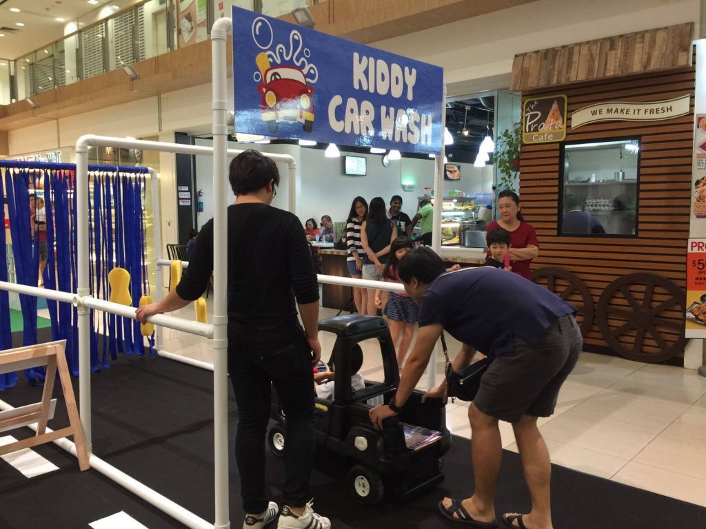 Kiddy Car Wash at Traffic Obstacle Course