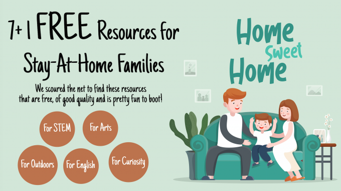 7 + 1 FREE Stay Home Activities For Young Families