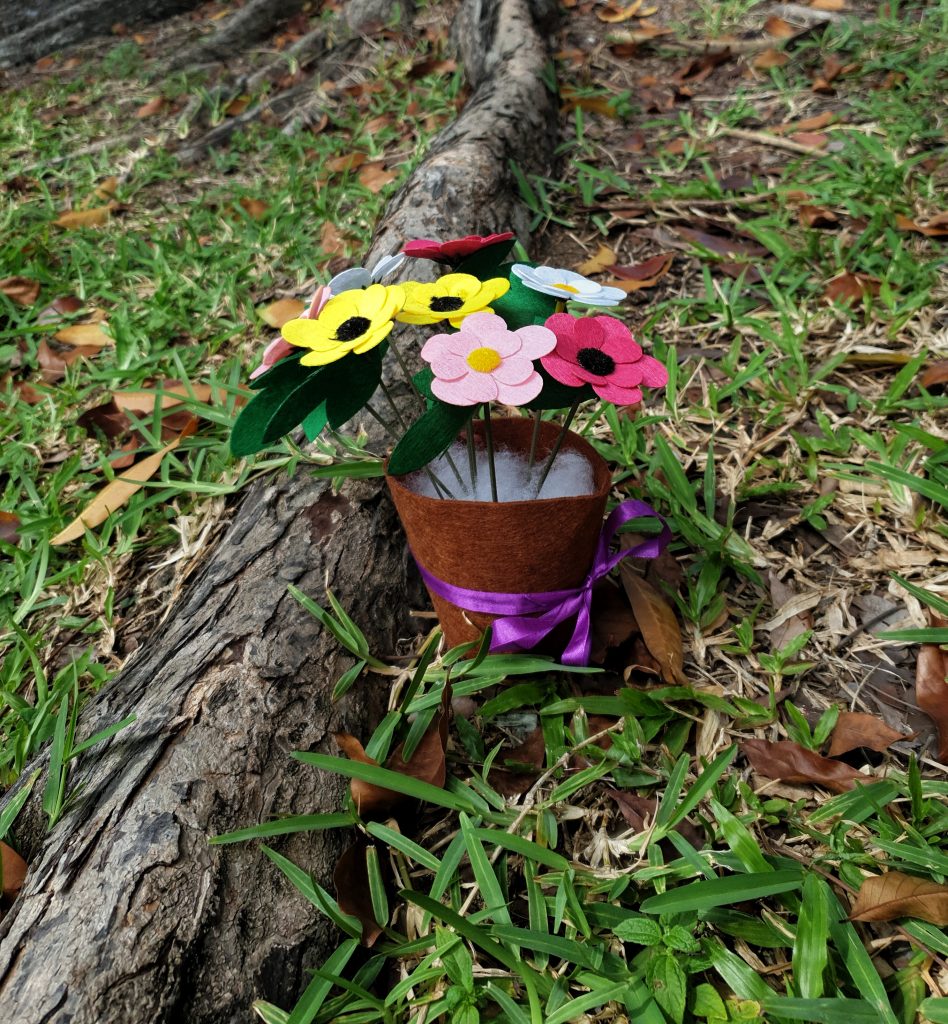 Bloom Felt Flower Pot