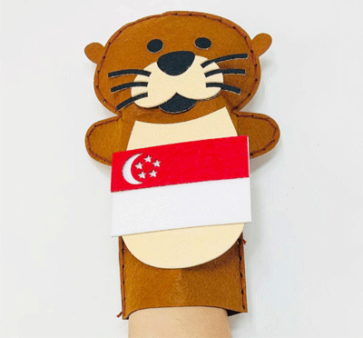 Otterly Singapore Hand Puppet National Day Craft