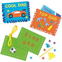 Cool Dad Felt Card Holder Father's Day Craft