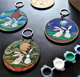 Paint Your Wooden Keychain