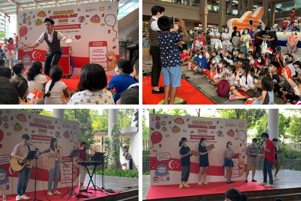 Stage programme and games with people