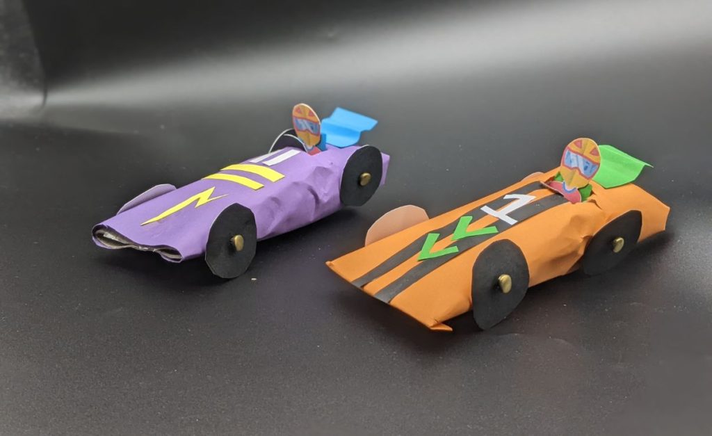F1 Themed Activity: Toy Race Car Craft