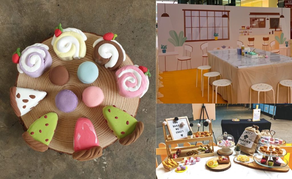 Air Dry Clay Sweet Treats and Cafe Set Up 