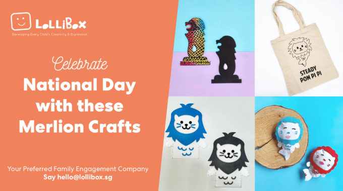 Celebrate National Day With These Merlion Crafts (FREE Merlion Colouring Sheet)